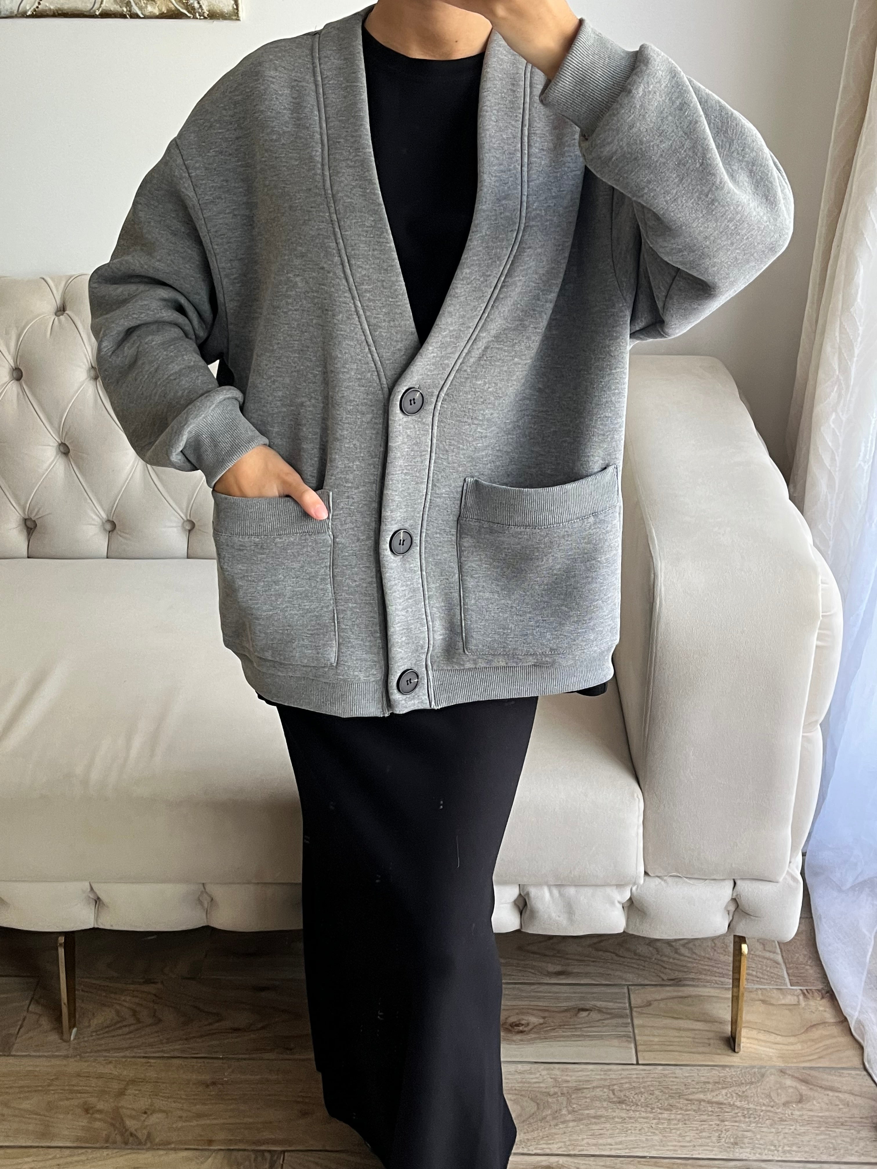 Cardigan BOUTONNÉ gris